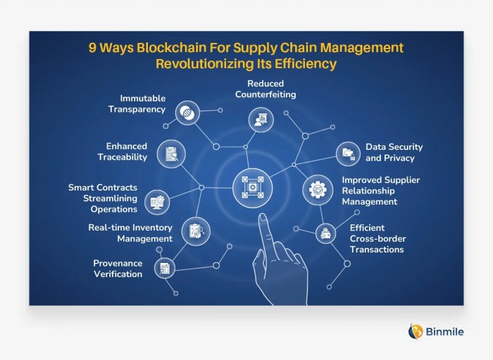 Chain supply blockchain enhancing