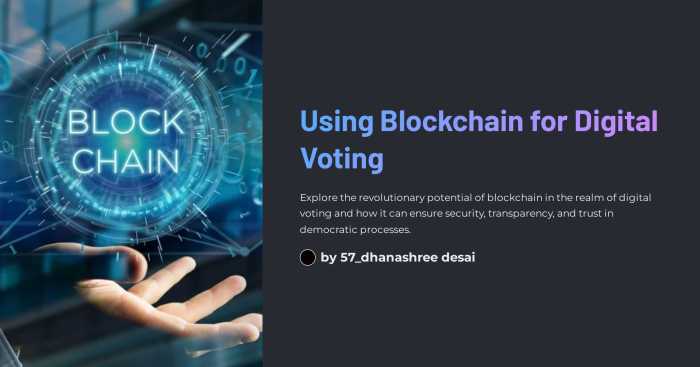 The Role of Blockchain in Secure and Transparent Digital Voting Systems