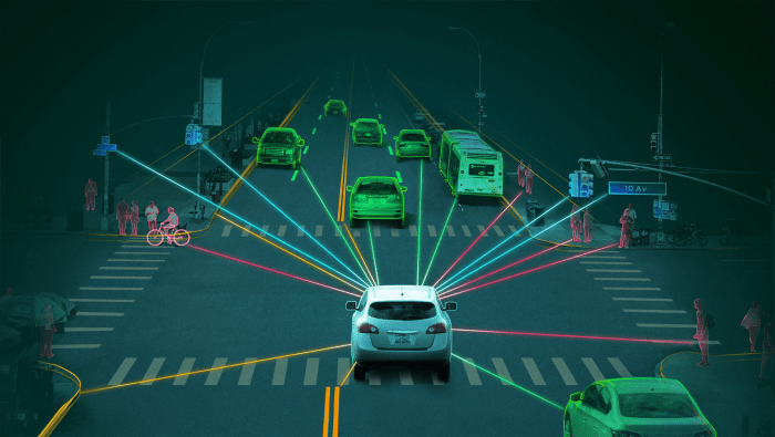 Traffic autonomous reducing accidents congestion driverless sees warns