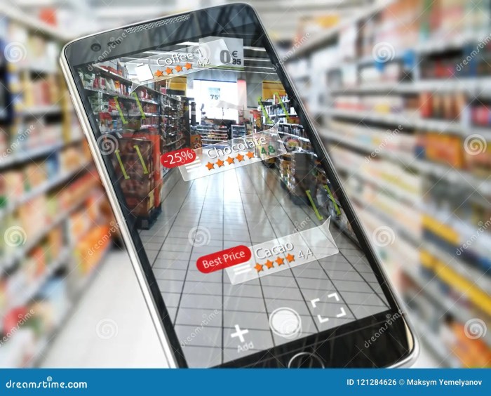 Reality augmented retail displays look display